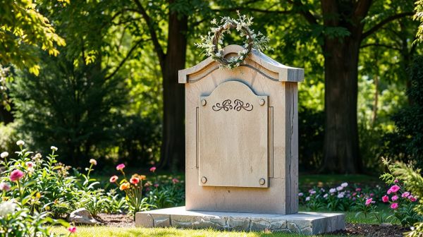 Créez une plaque funéraire personnalisée pour un hommage unique